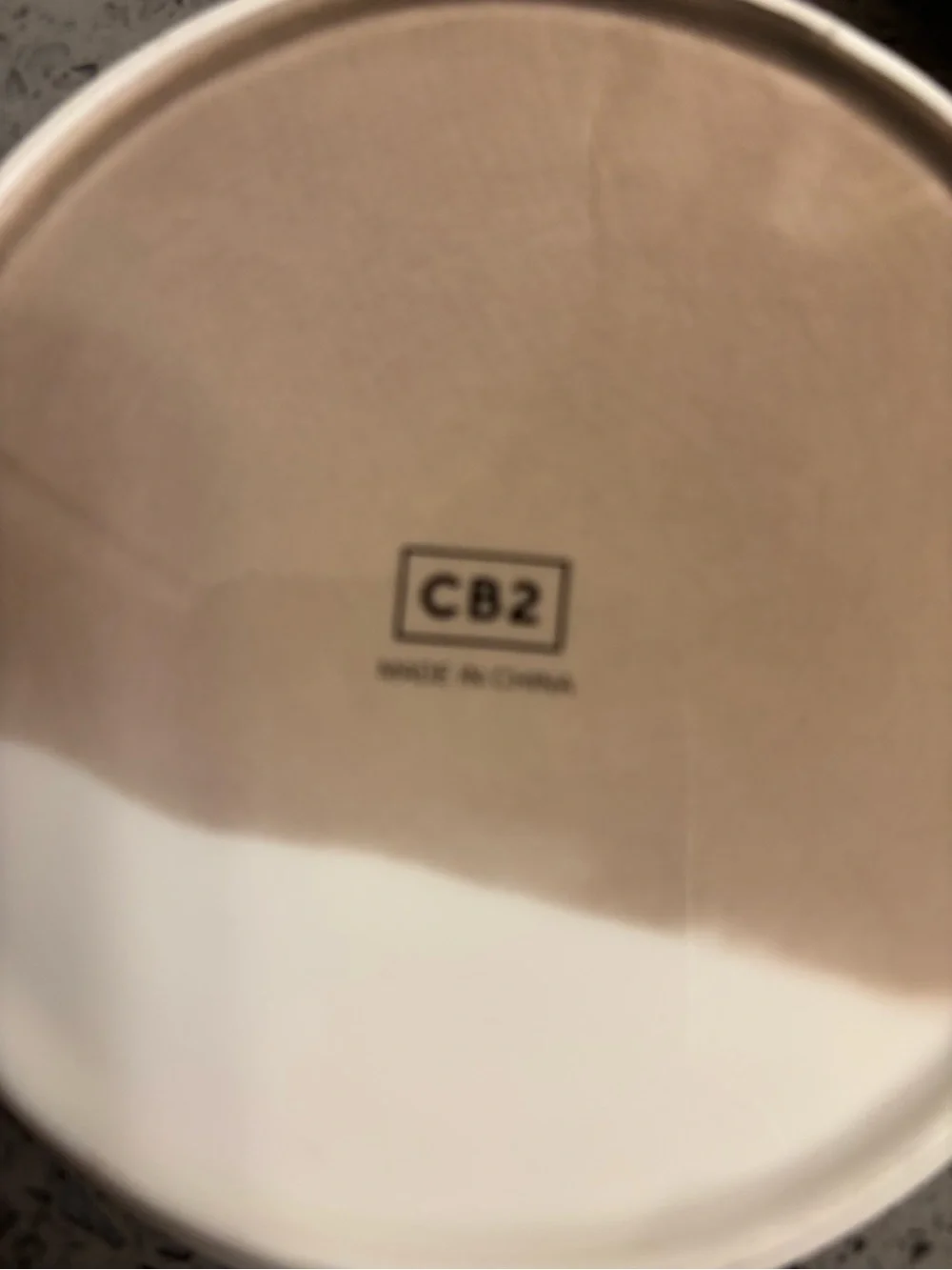 (2) CB2 two-toned glazed finish mini snack plates. With a scallop bowl.